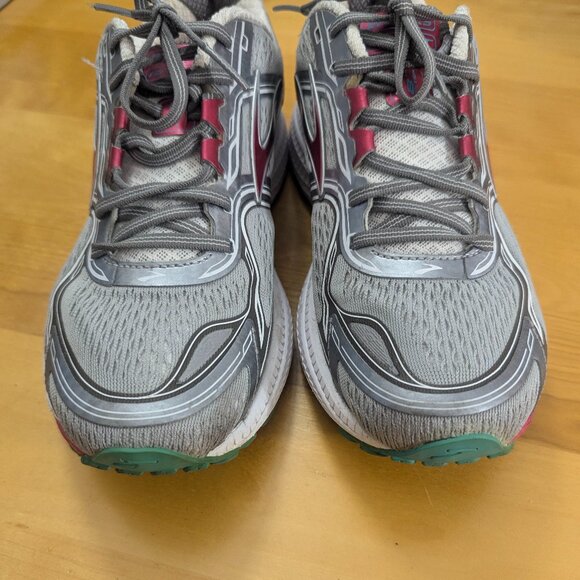 BROOKS GHOST 8 Running Shoes Size 9.5 D Wide Gray Pink Silver GUC - Picture 3 of 8
